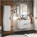 Mueble lavabo individual efecto piedra de Adriel Blanco