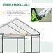 Invernadero Transparente PVC y acero Outsunny Multicolor