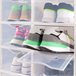 Pack 12 cajas zapatos plástico apilables y antivuelco Max Home Blanco