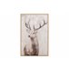 Cuadro lienzo de ciervo con marco Adda Home Marron