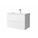 Mueble de baño Tane con uñero desplazado| Lavabo de porcelana 80 Blanco