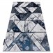 Alfombra DE LUXE moderna 632 Geométrico - Structural 120x170 Gris Azul