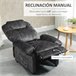 Sillón Relax Reclinable HOMCOM 839-339BK Negro