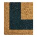 Acomoda Textil - Felpudo de Coco Natural Ecológico con Cenefa. 33x60 Azul