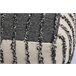Puff algodón ADDO cuadrado blanco/negro 45x45 cm Blanco/ Negro