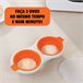 Escalfador de huevos para microondas Naranja