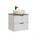 Conjunto mueble lavabo individual y columna Adriel 46 Blanco