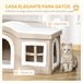 Casa Plegable Gato PawHut D30-474V01 Multicolor