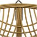 Espejo De Bambú Ina Con Estilo Único 70x70 Beige