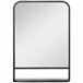 Espejo de Pared HOMCOM 830-633V00BK 50x10 Negro