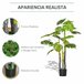 Planta Artificial PEVA, PE y Cemento HOMCOM Verde