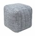 Puff algodón DAVU 45x45 cm. color gris. Gris