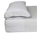 Set de 2 fundas de almohada de poliéster-algodón Plata