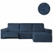 Funda Sofá Relax Bielastica Adaptable Chaise Longue Brazo Corto Azul