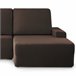 Eiffel Textile Funda de sofa chaise longue bielástica adaptable dos piezas. Monaco. Chaise Longue Derecho Brazo Corto Marron