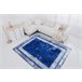 Alfombra lavable MIRO 51676.813 Griego vintage marco 120x170 Azul