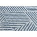 Alfombra COLOR SISAL líneas triangulos zigzag 80x150 Azul