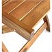 Conjunto de mesa y sillas de jardín plegables de madera Natural