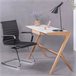 Mesa de escritorio minimalista con cajón central - Seattle 120x47 Blanco