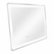 Espejo de pared con LED Casoli para baño antivaho reloj aluminio 50x3 Plata