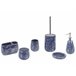 Beliani Conjunto de accesorios de baño ANTUCO Azul