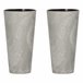 2x Prosperplast Tubus Slim Effect de plástico CON depósito Cemento