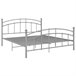 Estructura de cama de metal 160x200 Gris