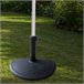 Soporte parasol semicircular resina 38-48 Aktive Garden Negro