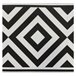 Acomoda Textil – Alfombra Vinílica Hidráulica para Hogar. 60x90 Blanco/ Negro