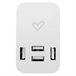 Cargador de Pared Energy Home Charger 4.0A Quad USB Blanco