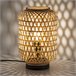 Lámpara de mesa Yuna de bambú Beige