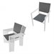 Conjunto de muebles de jardín VENEZIA extensible 10 asientos Blanco