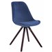Set de 4 sillas de comedor Toulouse Rund en terciopelo Azul
