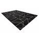 Alfombra de cuerda sisal FLOORLUX 20605 Triángulos 120x170 Negro