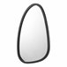 Espejo de pared Grottole en forma de huevo [en.casa] Negro