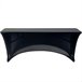 Funda elástica para mesa rectangular Aktive Negro