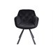 Silla en terciopelo LUXURY Negro