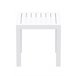 Pequeña mesa auxiliar para interiores y exteriores plástico 45x45 Blanco Mate/ Sahara