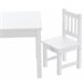 Set infantil Mides de mesa y dos sillas 56x52 Blanco