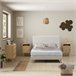 Estructura de cama tapizada Niebla 90x190 Beige