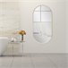 Espejo de pared para el baño Corato elíptica [en.casa] 40x2 Dorado