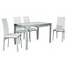 Conjunto mesa extensible y 4 sillas ASSYA Blanco