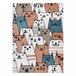 Alfombra FUN Gatti para niños gatos animales 140x190 Multicolor