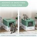 Arenero para Gatos PP PawHut, mascotas - accesorios para gatos Verde