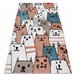 Alfombra FUN Gatti para niños gatos animales 160x220 Multicolor