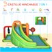 Castillo Hinchable Outsunny 342-049V90 Multicolor