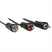 Cable Audio Jack a 2 RCA 00205110 Negro