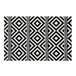 Acomoda Textil – Alfombra Vinílica Hidráulica para Hogar. 80x150 Blanco/ Negro