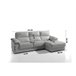 Chaise Longue Piel WILLY  Gris