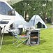 Armario para Camping Aluminio, Tela Oxford Outsunny Gris
